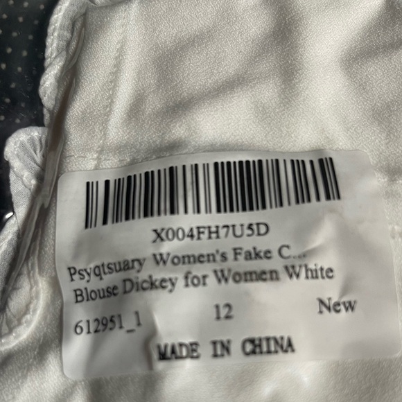 BUNDLE: Embellished White Detachable Collar, Embellished Black Detachable Collar - Picture 4 of 5